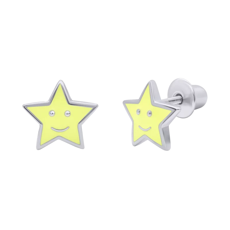 Earrings Yellow Star photo