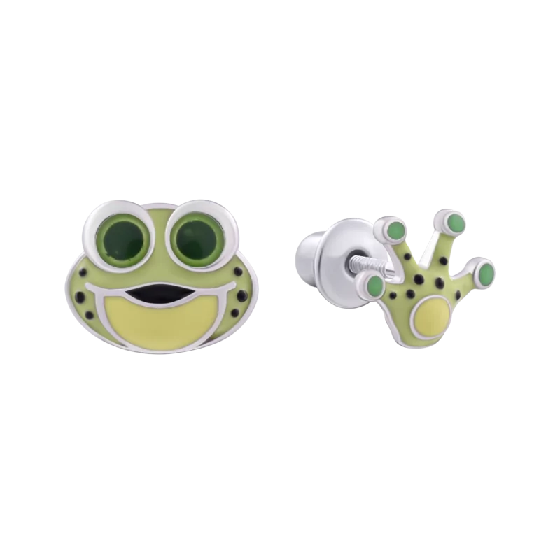 Earrings Frog with a Paw photo