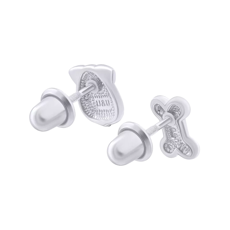 Earrings Puppy with a Bone photo