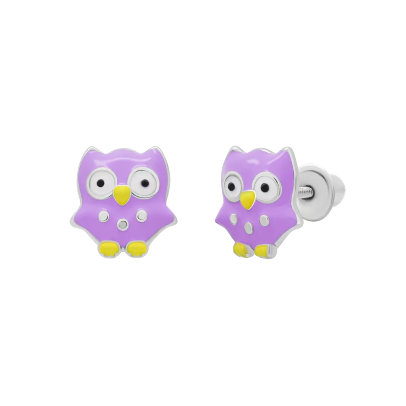 Earrings Violet Owl photo