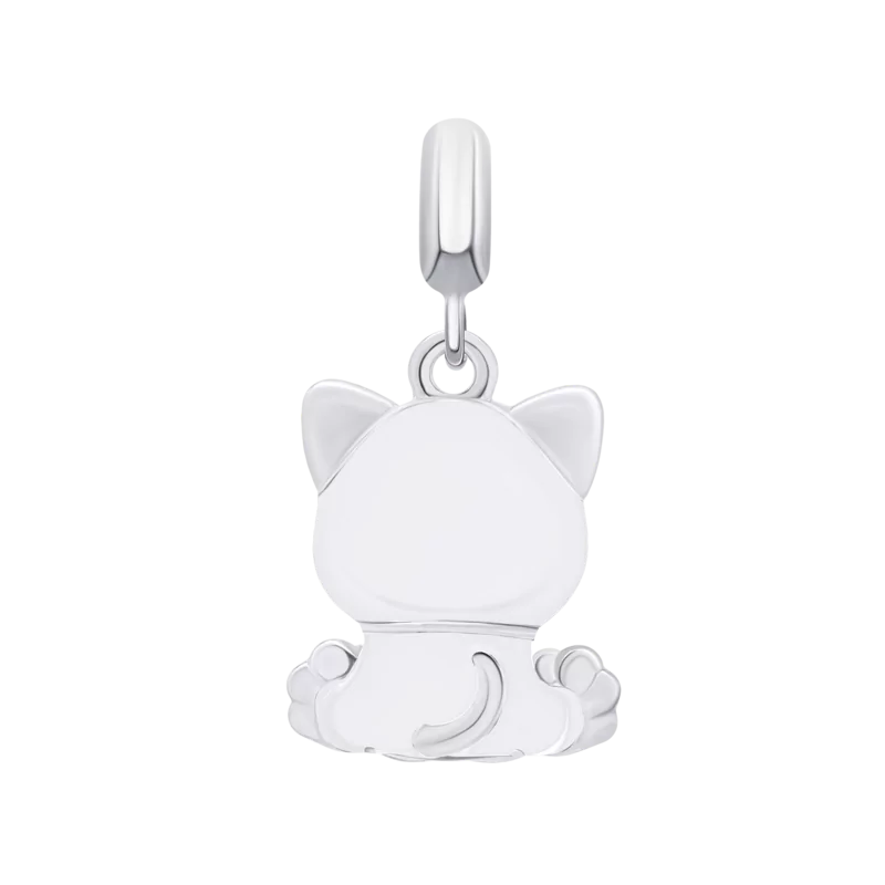 Pendant White Cat with a Paw photo