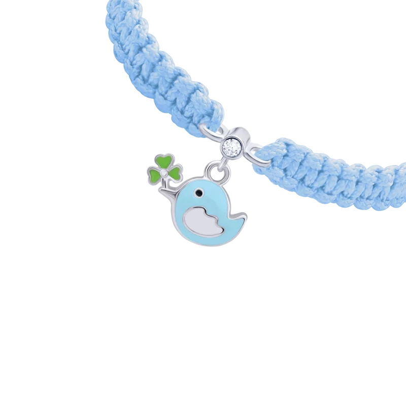 Braided bracelet Blue Little Birdie photo