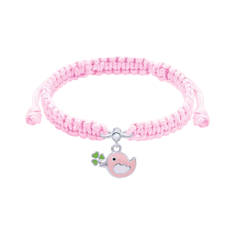 Braided bracelet Pink Little Birdie photo