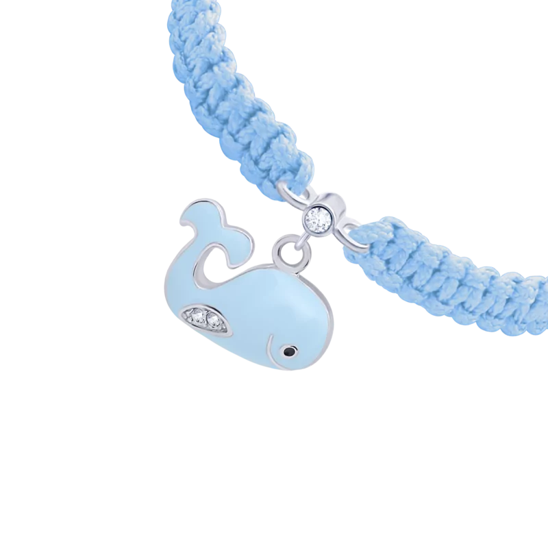 Braided bracelet Blue Whale photo