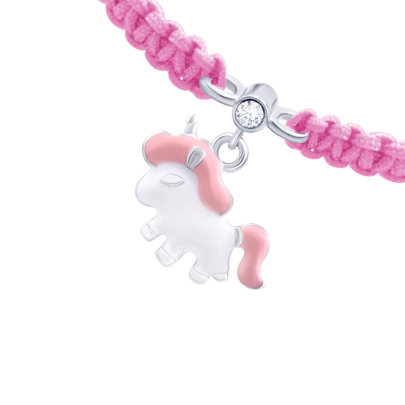 Braided bracelet Pink Unicorn photo