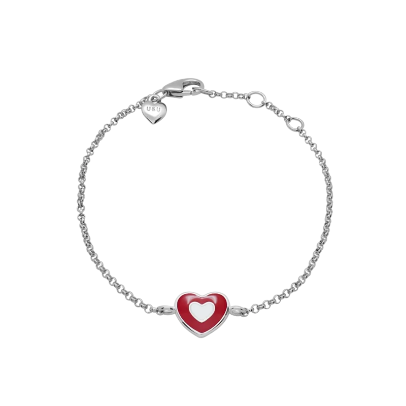 Bracelet on chain Heart in Heart photo