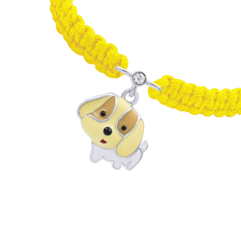 Braided bracelet Yellow Puppy photo