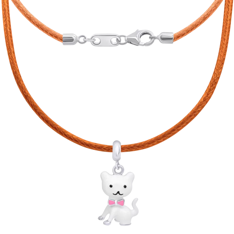 Cord necklace White Kitty photo