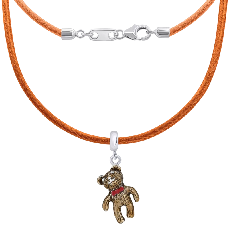 Cord necklace Teddy Bear photo
