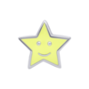 Моносережка Зірочка із жовтою емаллю фото №2