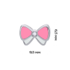 Сережки Бантик рожевий фото №2
