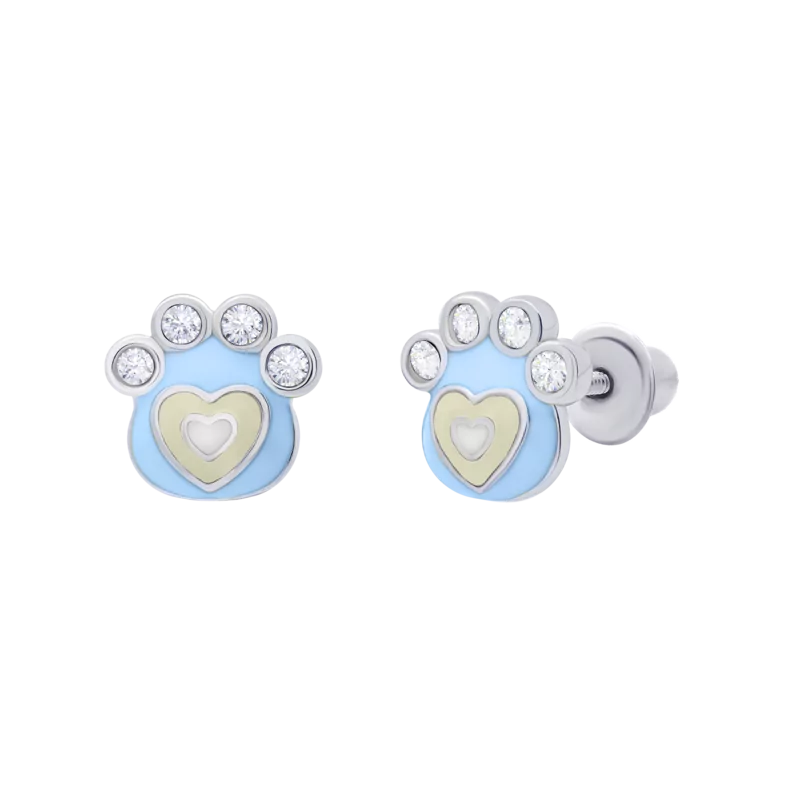 Сережки Лапоньки блакитні фото