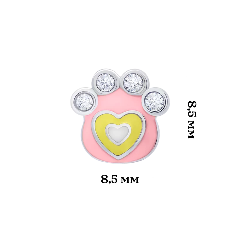 Сережки Лапоньки рожеві фото