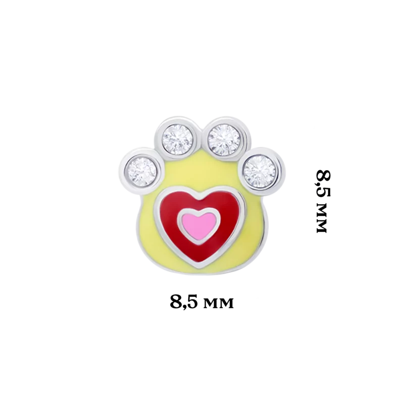 Сережки Лапоньки жовто-рожеві фото