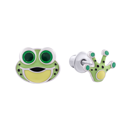 Серьги Лягушка с лапкой фото