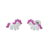 Сережки Єдиноріг рожевий фото №1