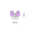 Сережки Метелик з очима фіолетовий фото №3