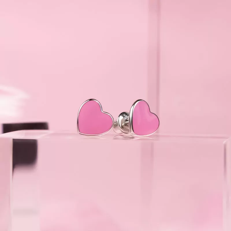 EarringsPink  Heart photo
