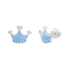 Сережки Корона блакитна фото №1