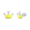 Сережки Корона жовта фото №1