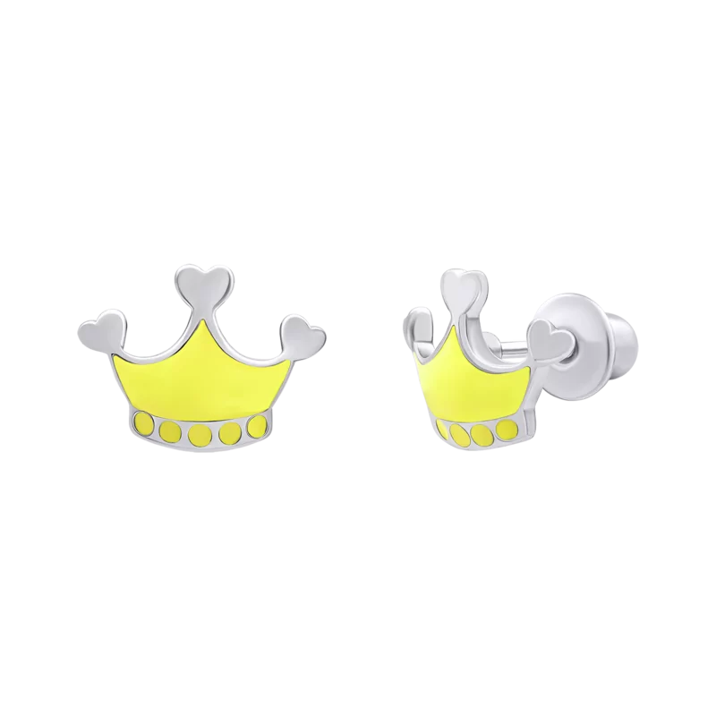 Earrings Yellow Crown photo