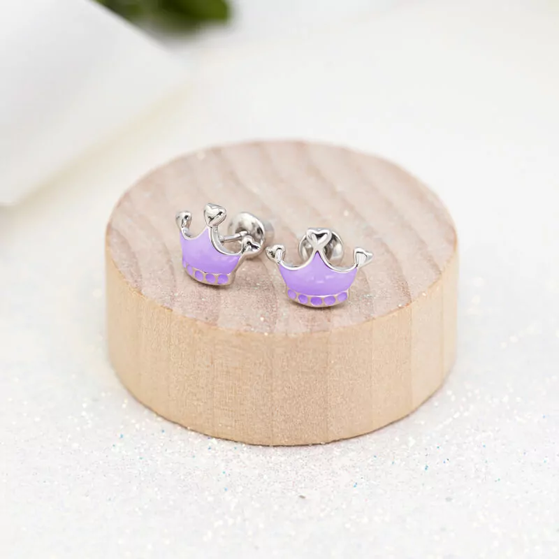 Earrings Violet Crown photo