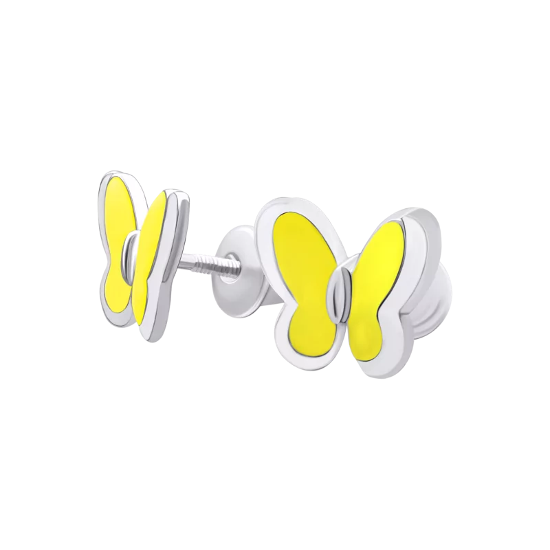Earrings Yellow Butterflies photo