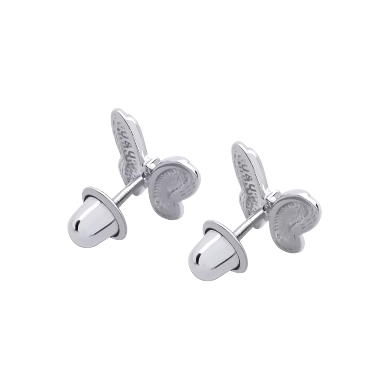 Сережки Метелики фіолетові фото