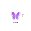 Сережки Метелики фіолетові фото №2