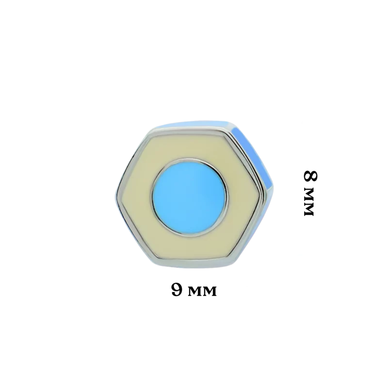 Сережки Олівець блакитний фото