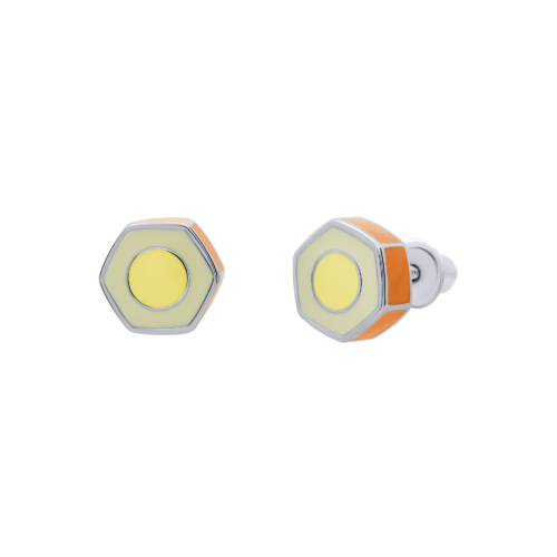 Серьги Карандаш желтый фото