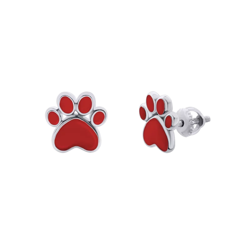 Earrings Red Paw photo