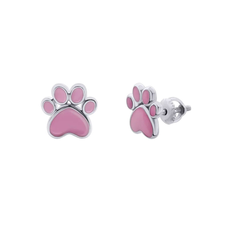 Earrings Pink Paw photo