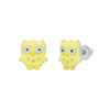 Сережки Сова жовта фото №1