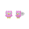 Сережки Сова рожева фото №1