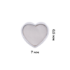 Сережки Серце з перламутром фото №3