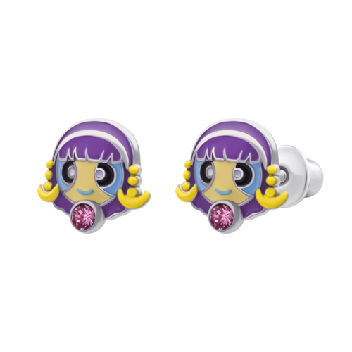 Сережки Леди Весы с эмалью и фианитами фото