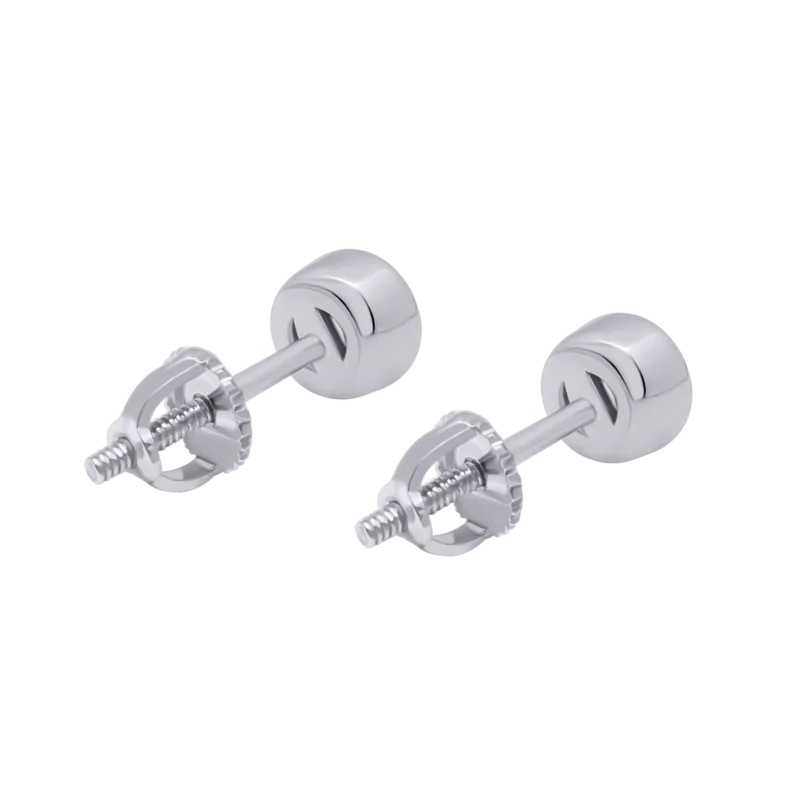 Сережки Камінчик малий з фіанітами фото