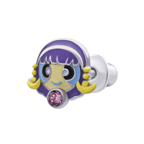 Моносережка Весы с талисманом розовым фианитом фото