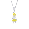 Кулон Девочка желтая фото №1