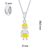 Кулон Девочка желтая фото №3