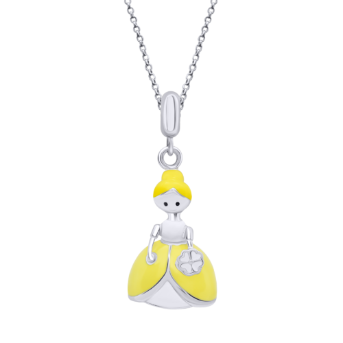 Кулон объемный Принцесса желтая фото