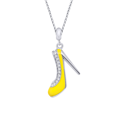 Кулон Туфелька жовта фото