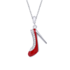 Кулон Туфелька красная фото №1