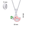 Pendant Pink Birdie photo №5