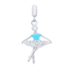 Кулон Балерина блакитна фото №1