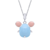 Кулон Мышка голубая фото №4