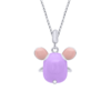 Кулон Мышка фиолетовая фото №4