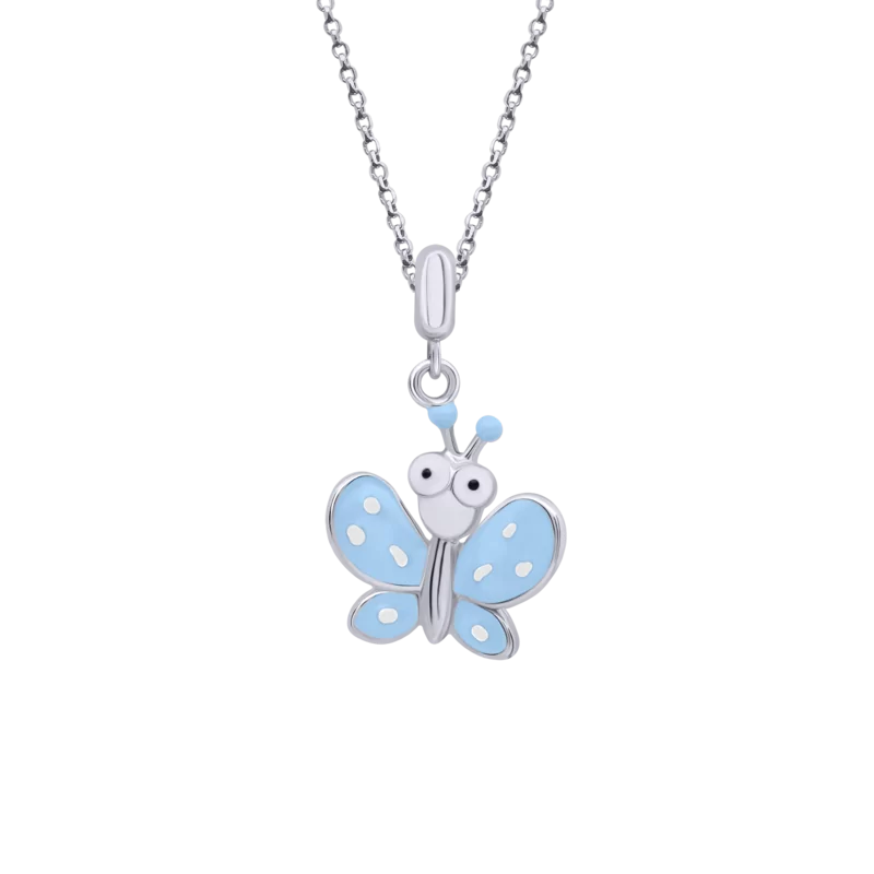 Necklace Blue Butterfly with Eyes photo