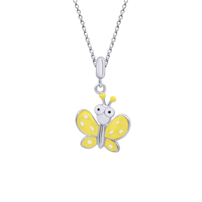 Pendant Yellow Butterfly with Eyes photo